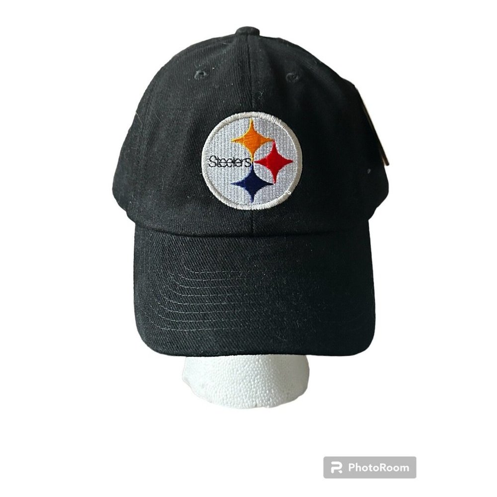 Reebok Black Pittsburg‎ Steelers Hat Cap NFL Football Embroidery Adjustable